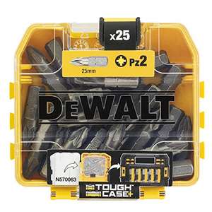 DEWALT Screwdriver PZ2 25 Piece Bit Set in Tic Tac Box, DT71521-QZ