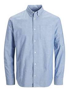 Jack & Jones Men's Jprblubrook Oxford Shirt L/S Noos (cashmere blue) - £12 (£10.80 with Prime Student) @ Amazon