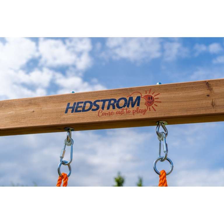 HEDSTROM Single Wooden Swing Playset w/code