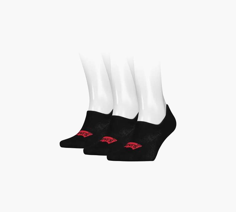 3 Pack - Levi’s Batwing High Rise Socks (2 Colours / Sizes 3-12) - Extra 10% Off / Free Delivery for Members (Free To Join)
