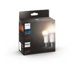 PHILIPS HUE White Smart LED Bulb with Bluetooth - E27, 1100 Lumen, Twin Pack - £14.97 With Free Collection @ Currys