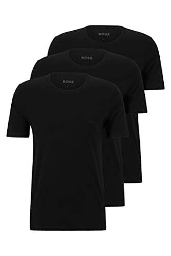 BOSS Mens 3 Pack Classic T-Shirt Regular Fit Short Sleeve £18.50 at Amazon