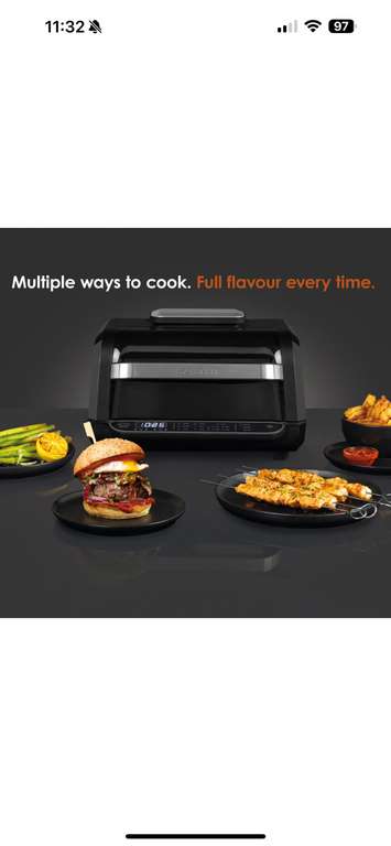 Salter Air Fryer Grill Multi-Cooker 8in1 AeroGrill Pro 1700 W with code. Sold by SALTER on eBay