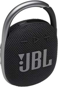 JBL Clip 4 - Bluetooth portable speaker with integrated carabiner, waterproof and dustproof, in black