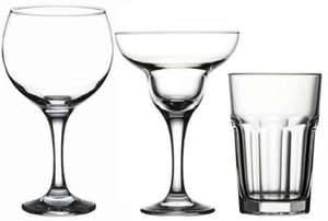 George Home Mixed Cocktail Glass Set (3x2 glasses) - £4 in store @ Asda Derby