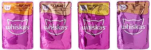 WHISKAS 1+ Cat Pouches Poultry Feasts in Gravy 12x85g (delivery 1-2 months)
