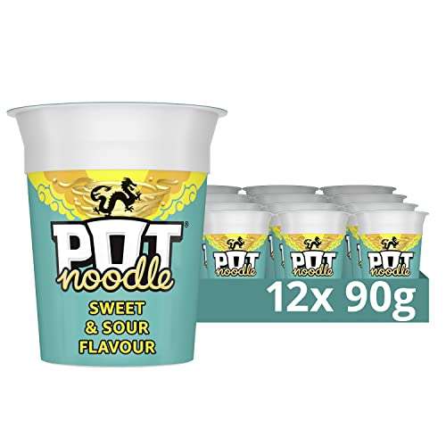 Pot Noodles Pack of 12 - Sweet & Sour flavour