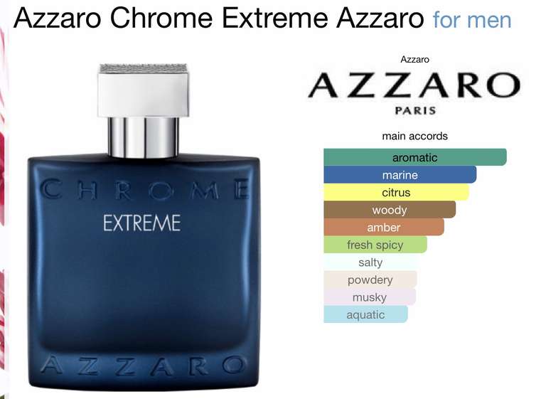 Azzaro Chrome Extreme for Men EDP 100ml £36.40 Delivered @ Notino