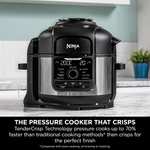 Ninja Foodi MAX Multi-Cooker [OP500UK], 9-in-1, 7.5L, Electric Pressure Cooker and Air Fryer, Brushed Steel and Black £179 @ Amazon