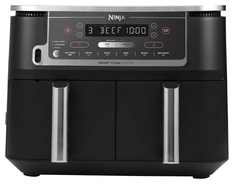 Ninja Foodi Dual Zone AF451UK 9.5L Air Fryer - Black Free C&C