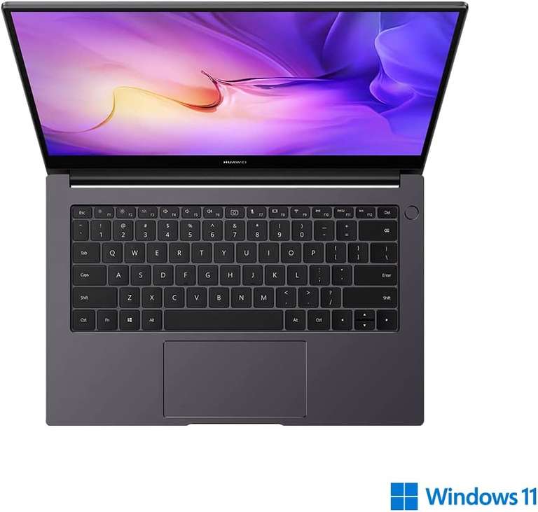 HUAWEI MateBook D14 - 14 Inch Laptop - Intel Core i7 11th Gen with Windows 11 - 16GB RAM, 512GB - £549.99 @ Amazon