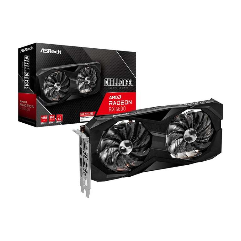 ASRock AMD Radeon RX 6600 Challenger D 8GB Graphics Card - £196.60 With Code @ TechNextDay