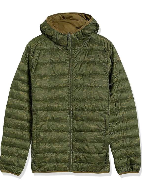 Amazon Essentials Men's Lightweight Water-Resistant Packable Hooded Puffer Jacket size L