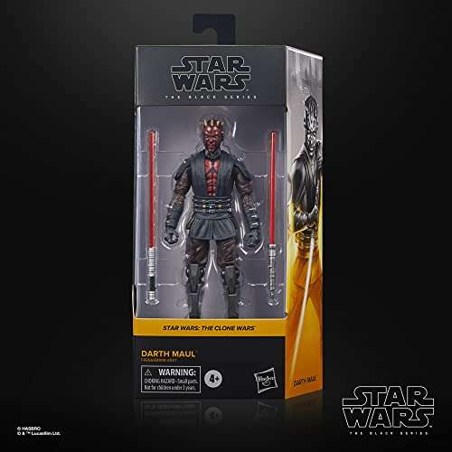 Hasbro Star Wars F4356 Star Black Series Darth Maul 6-Inch-Scale The Clone Wars Collectible Action Figure, Toys for Ages 4 and Up, Multi