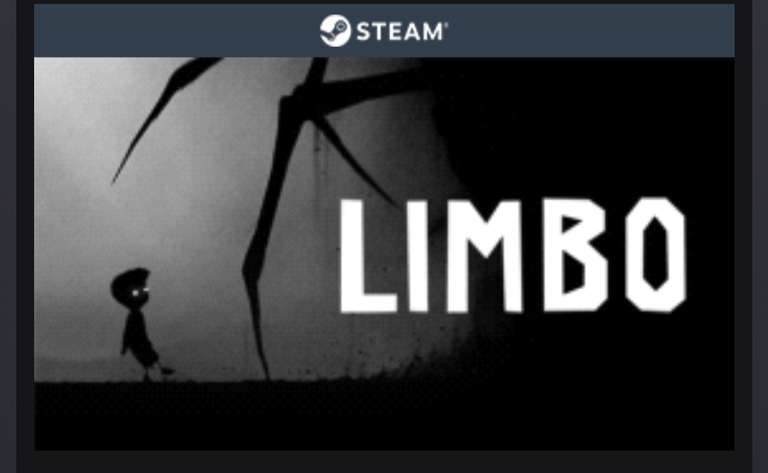 LIMBO PC STEAM GAME DOWNLOAD £1.80 @ Greenman Gaming