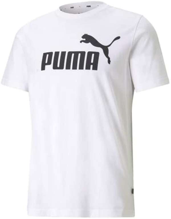PUMA Men's Ess Logo Tee White (S - 2XL) - £8 @ Amazon