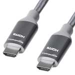 Amazon Basics High-Speed Braided HDMI Cable, Dark Grey - 1.83 m - £3.52 @ Amazon