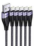 TOPK iPhone Charger Cable [5 Pack / 6ft] USB To Lightning Charging Cable - £5.99 Delivered @ TOPKDirect / Amazon
