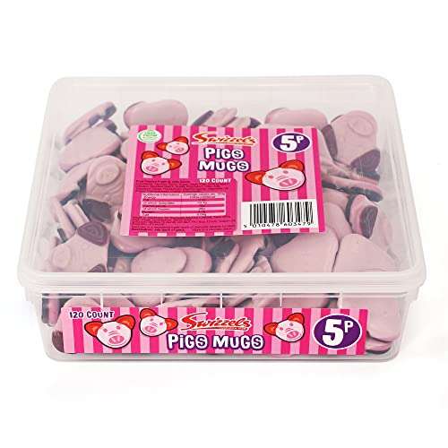 Swizzels Tub Pig's Mugs 120 Sweets £5 @ Amazon