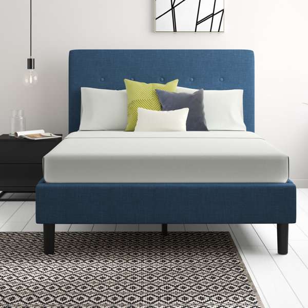Hykkon Eleonora Upholstered Bed Frame (With Slats), King Size - £76.99 + Free Delivery (2-Day Delivery) @ Wayfair