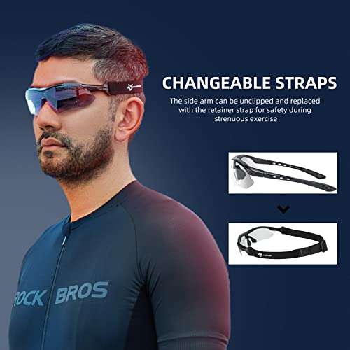 ROCKBROS Photochromic Outdoor Sport Sunglasses UV 400 Protection Cycling Sunglasses with code Sold by RockBrosbike / FBA