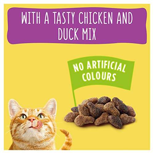 8kg £11.99 Go-Cat Adult Dry Cat Food Chicken and Duck 2 x 4 kg - £11.99 (Temporarily OOS) @ Amazon