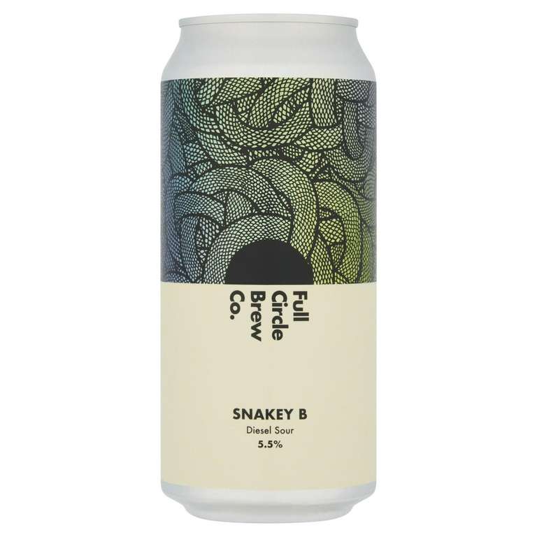Full Circle Snakey B 440ml 5.5% diesel sour beer for £2 in store at Sainsbury's Wandsworth Southside