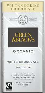 15 x Green & Black’s Organic White Cooking Chocolate 150g Bars (BBE 21/06/22) - £10 Delivered @ Yankee Bundles