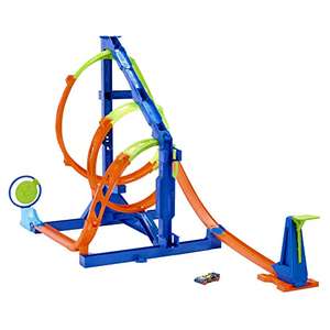 Hot Wheels Action Track, Corkscrew Twist Kit, Launch Car Directly at Target, Includes 1 Toy Car