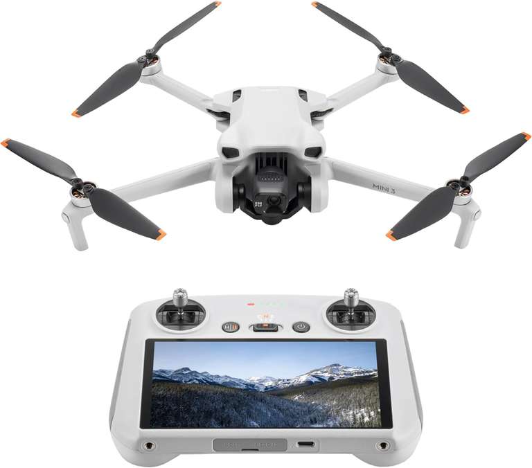 DJI Mini 3 Lightweight Camera Drone with 3x Gimbal at Amazon for £459. ...