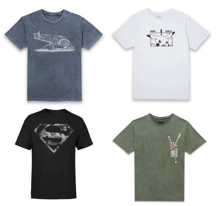 Buy One Get One Free On Selected Men's, Womens And Unisex T-Shirts (Superman, Star Wars, Deadpool) From £14.98 Delivered With Code @ Zavvi
