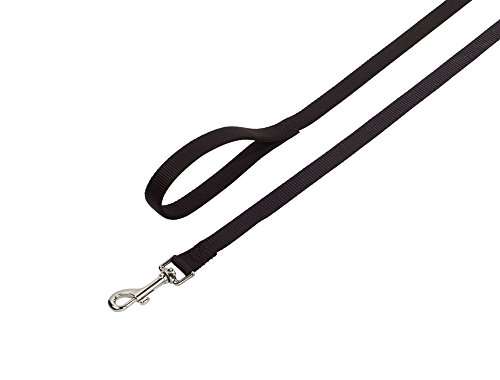 2 x Nobby Dog Leads/Leash 120cm/10mm, Black