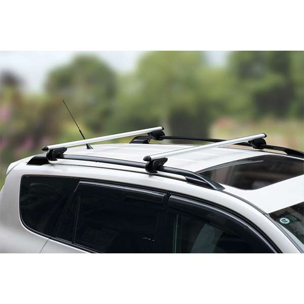 Streetwize 120cm Heavy Duty Universal Aluminium Roof Bars (For Roof Rails) - with code free C&C