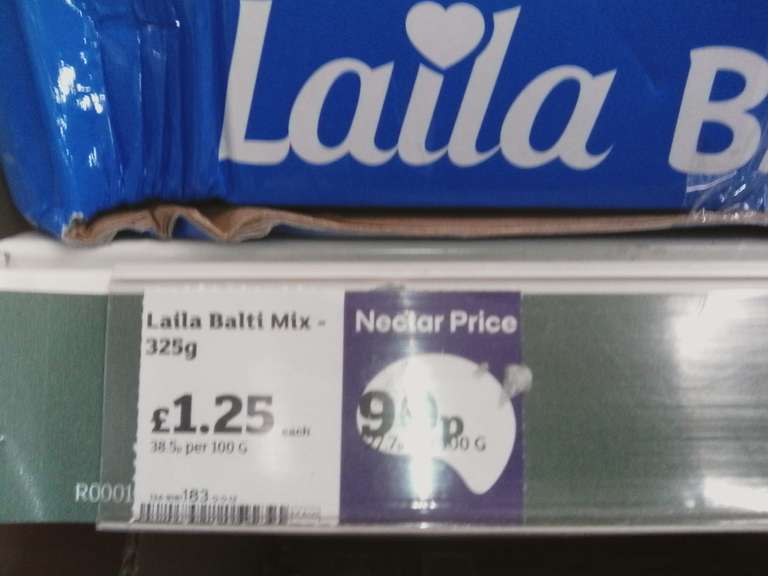 Laila, Bombay Mix Hot / Balti Mix & London Mix 325g (Nectar Price) Derby Westfield