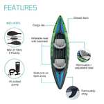 Intex K2 Challenger Kayak 2 Person Inflatable Canoe with Aluminum Oars and Hand Pump - Sold by Spreetail