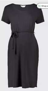 MATERNITY Black Belted Dress Size 8 & 10 Available Free C&C £2.88 Using Code @ Argos
