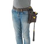 STANLEY Leather Tool Belt for Tool Holsters and Pouches, with Adjustable Roller Buckle, STST1-80119