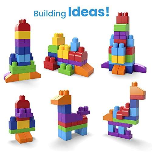 MEGA BLOKS Big Building Bag building set with 60 big and colorful building blocks, and 1 storage bag - £8.66 @ Amazon