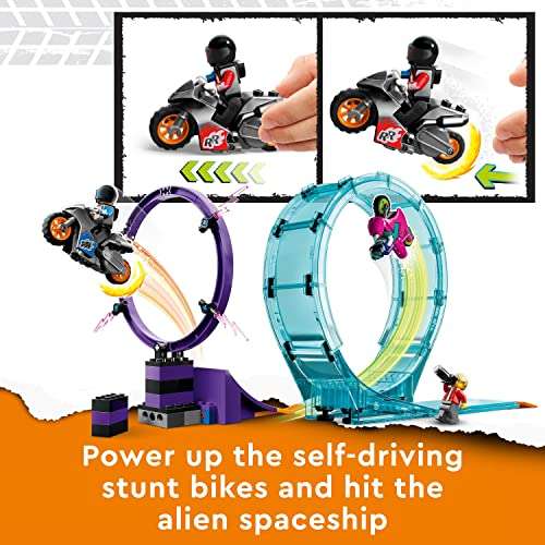 LEGO 60361 City Stuntz Ultimate Stunt Riders Challenge, 3in1 Stunts for 1 or 2 Player Action, £57.99 at Amazon