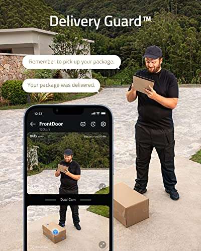 Eufy dual video doorbell 2k add-on (Home base 2 / 3) required) - £119 Prime Exclusive @ Dispatches from Amazon Sold by AnkerDirect UK