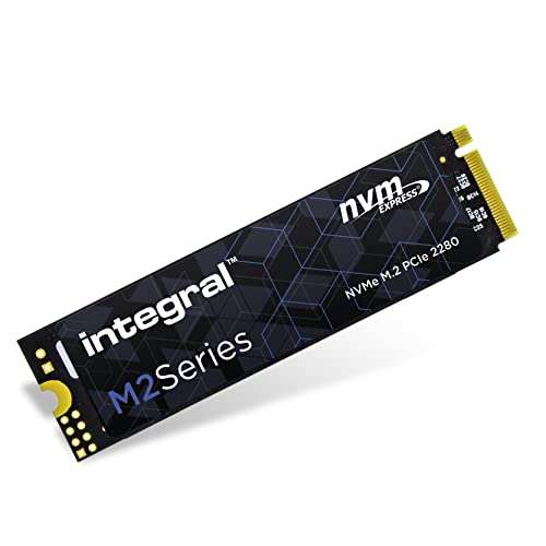 1TB - Integral M2 PCIe Gen 3 x4 NVMe SSD - 3450MB/s, 3D TLC - £43.98 @ Amazon
