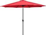 Yaheetech Garden Parasol Umbrella 3.2m (Tan / Red) W/Voucher - Sold by Yaheetech UK (Prime Exclusive)