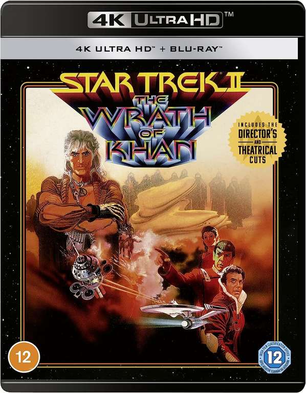 Used Star Trek II: The Wrath Of Khan (12) 1982 4K UHD Blu-Ray + Free C&C