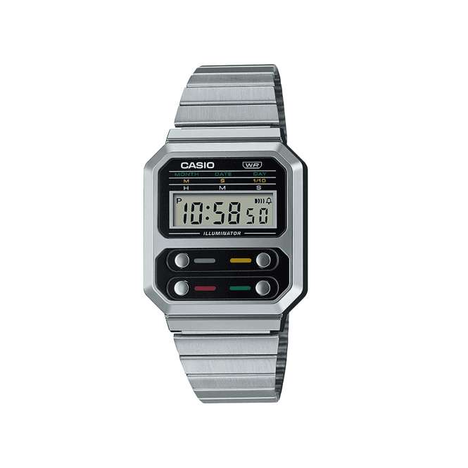 CASIO Stainless Steel F100 Revival Digital Watch @ Hillier Jewellers - £29 + £3.95 shipping (uk)