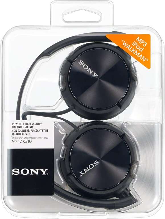 Sony ZX310AP On-Ear Headphones - Metallic Black