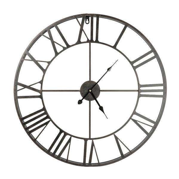 Metal Wall Clock - Black - 60cm, £16.50, free collection @ Homebase