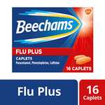 Beechams Cold & Flu Tablets, Pain & Congestion Relief Medicine with Paracetamol, 16 tablets