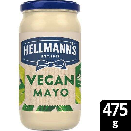 Hellmann's Vegan Mayonnaise 475G Big jar £3 Clubcard Price @Tesco