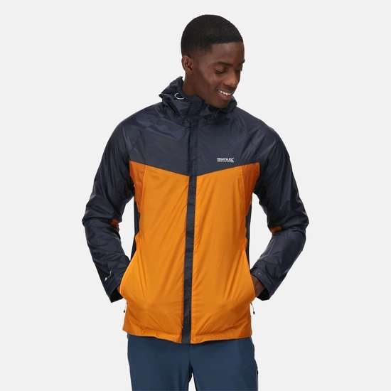 Men's Dresford Waterproof Jacket | India Grey Flame Orange for £22.45 + free collection at Regatta
