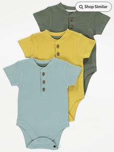 Ribbed Button Bodysuits 3 Pack + free C&C